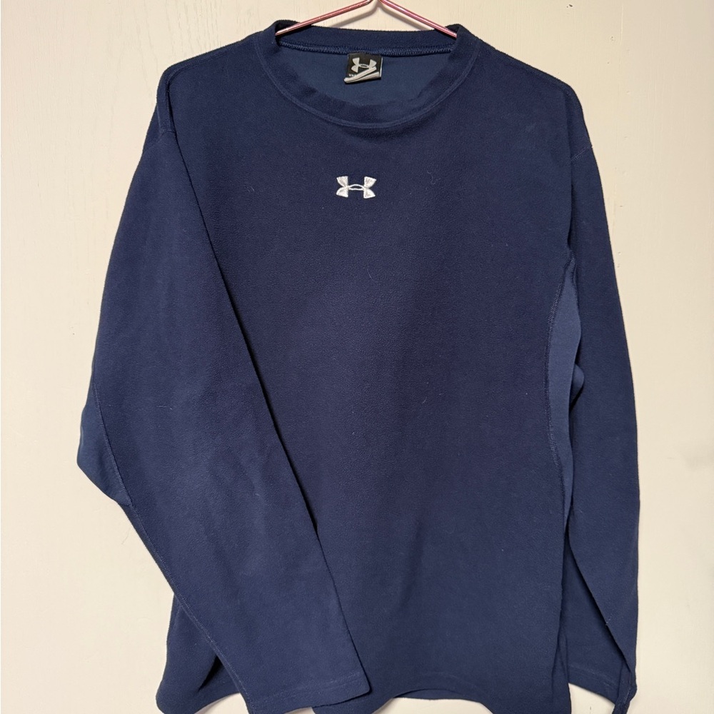 Under Armour Men's Blue Fleece light weight sz Large